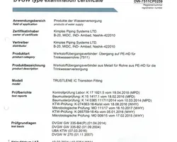 Transition coupler - Water