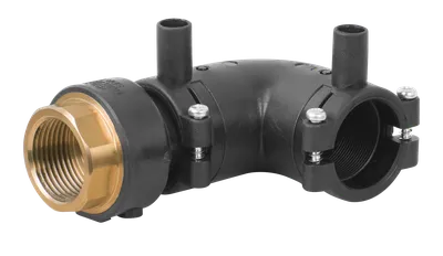 EF Brass Transition Elbow 90 Deg Female