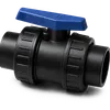 PVC Double Union Ball Valve(Plain Solvent x Plain Solvent